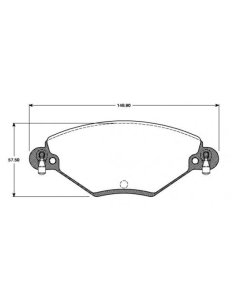 JEU DE PLAQUETTES DE FREIN AVANT CITROEN C5