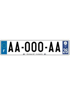 Plaque d'immatriculation...