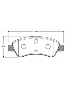 JEU DE PLAQUETTES DE FREIN AVANT XSARA - PICASSO - C4 - BERLINGO 206 - 307  PARTNER