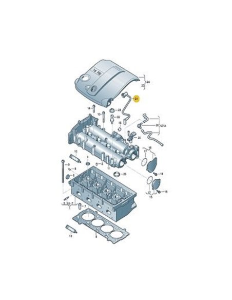 reniflard d'huile  VW AUDI 1.4L & 1.6L