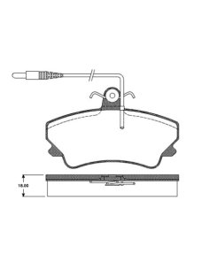 Jeu de plaquettes de frein avant Renault Espace 2