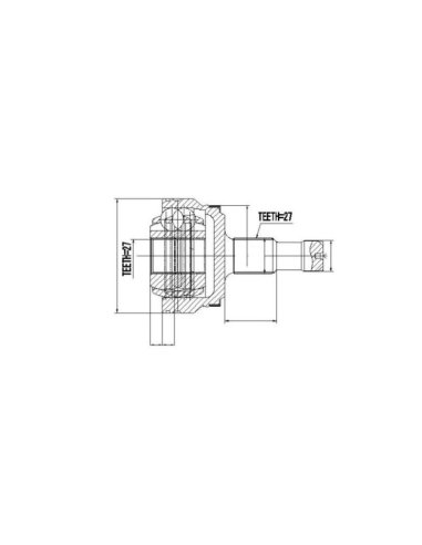 Joint de cardan de transmission arrière extérieure pour Mercedes Classe E GLK S CLS