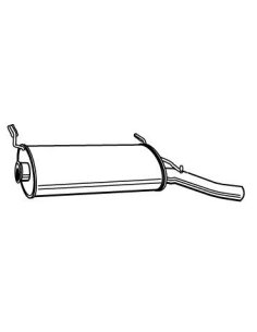 Silencieux echappement arriere Citroen Xsara 1.4 i