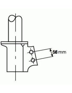 Amortisseur gaz avant d / g Renault Clio 2 2