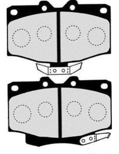 4 Plaquettes de frein avant TOYOTA LAND CRUISER  2