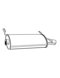 Silencieux arriere Citroen Xsara Berline et Coupé