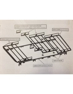 Galerie de toit PEUGEOT Expert II  Jumpy Scudo a partir de 03/2007  2