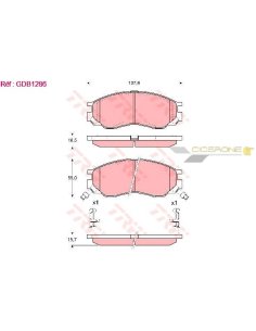 Jeu de 4 plaquettes de frein Mitsubishi L400 L200 L300 2