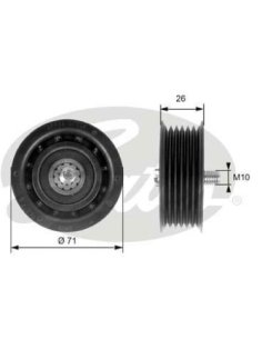 Galet enrouleur de courroie d'accessoire 