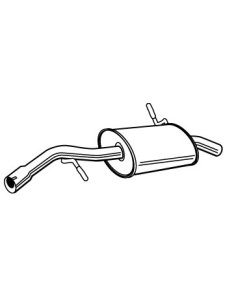 Silencieux arrière Citroen C2 C3 Peugeot 1007