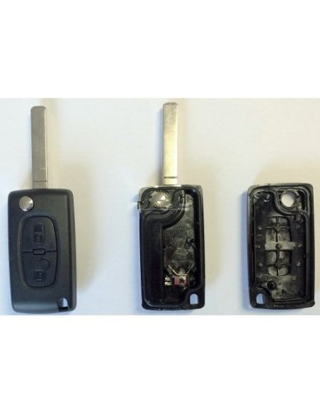 Coque de clé Citroen c3 Peugeot 307 ( 2 boutons )