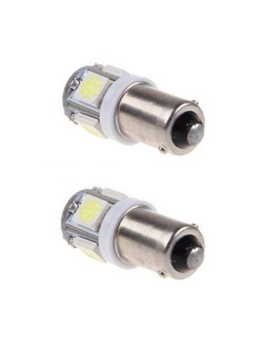 2 Ampoules veilleuses à led effet Xenon T11 BA9S