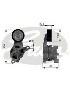 Galet tendeur de courroie accessoire Audi A3 Seat altea leon toledo Skoda octavia VW caddy golf5 Jetta Passat Touran 