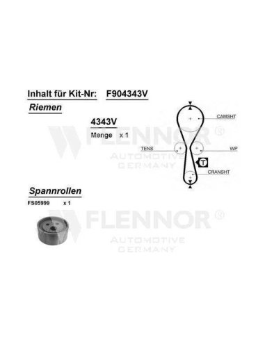 Kit dist. Flennor F904343V