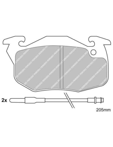 Plaquettes Ferodo FDB393