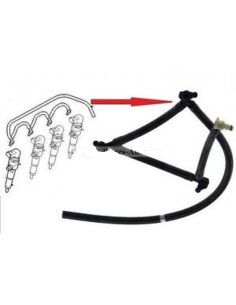 Tuyaux durite de retour gasoil Citroen C3 C4 C5 Picasso Peugeot 206 207 307 407 508 Partner 1.6 Hdi Ford 1.6 Tdci