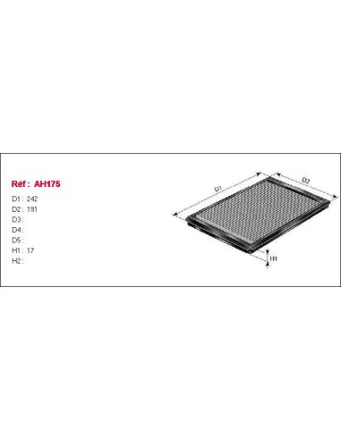 Filtre habitacle Purflux AH175