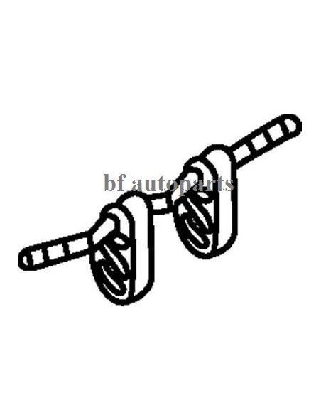 Support echappement double avec tige BMW X3  