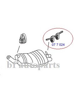 Support echappement double avec tige BMW X3   2