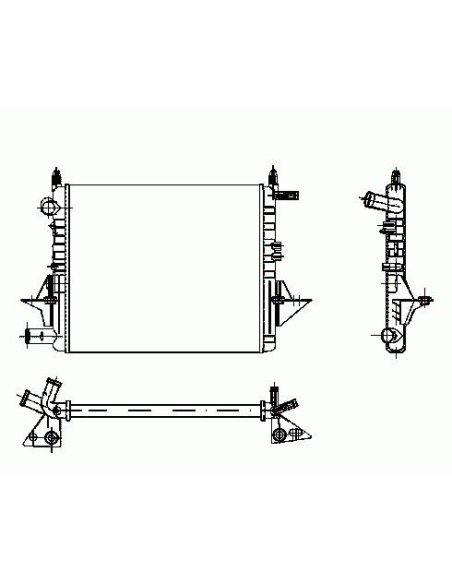Radiateur de refroidissement Renault Twingo 1.2