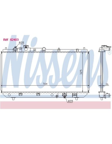 Radiateur Nissens 62403