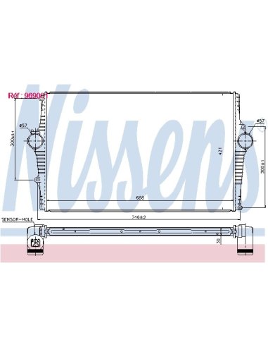 Intercooler Nissens 969001