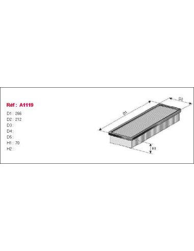 Filtre à air Purflux A1119