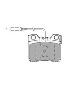 Plaquette de frein pour ax, saxo 106 phase 1 et 2